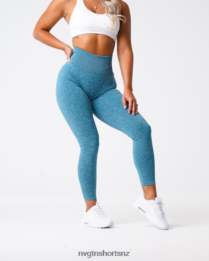 NVGTN Women Scrunch Seamless Leggings 8204ZJ643 Teal Fitness