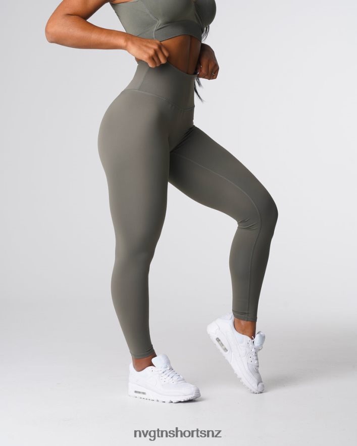 NVGTN Women Signature 2.0 Leggings 8204ZJ567 Khaki Green Fitness