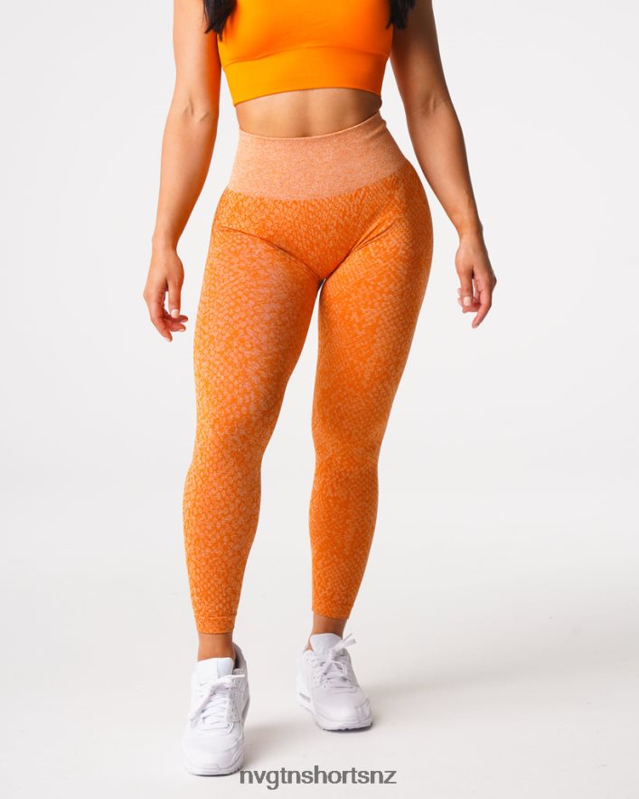 NVGTN Women Snakeskin Seamless Leggings 8204ZJ684 Burnt Orange Fitness