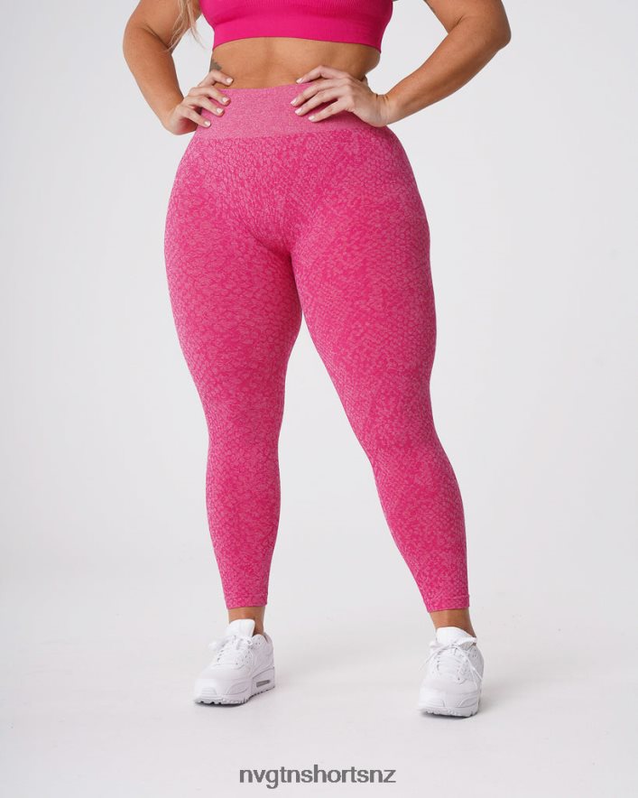 NVGTN Women Snakeskin Seamless Leggings 8204ZJ693 Fuchsia Fitness