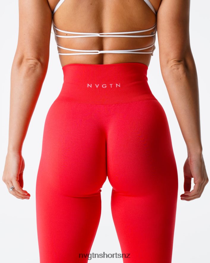 NVGTN Women Solid Seamless Leggings 8204ZJ552 Scarlet Fitness