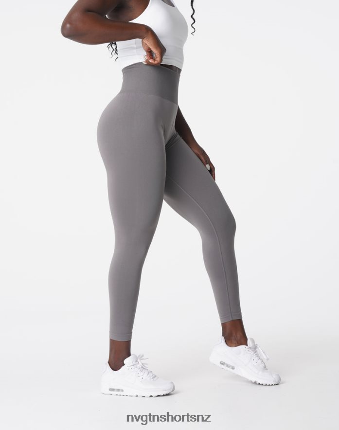 NVGTN Women Solid Seamless Leggings 8204ZJ572 Charcoal Fitness