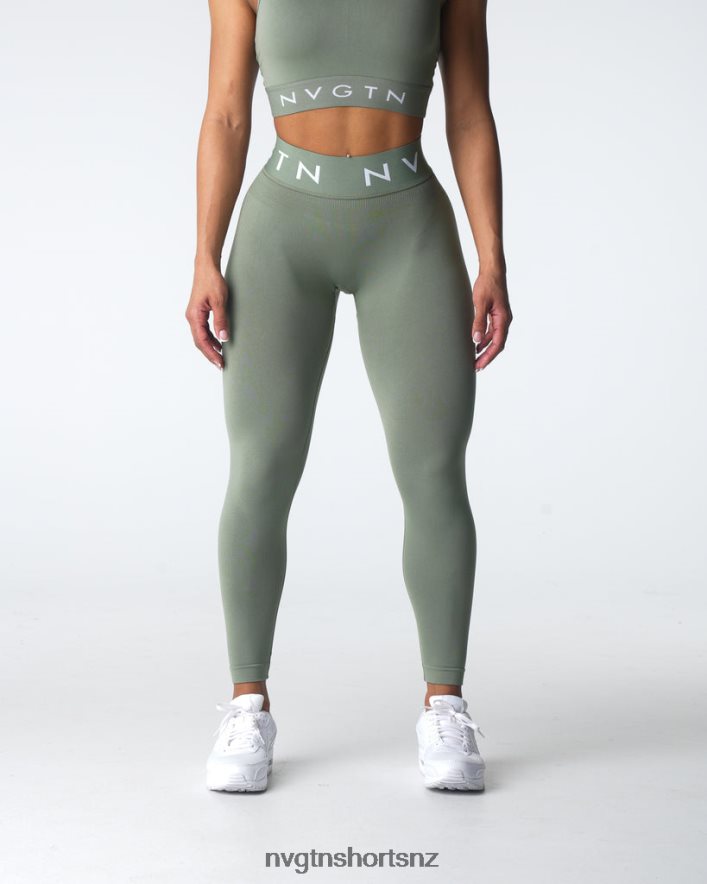 NVGTN Women Sport Seamless Leggings 8204ZJ501 Sage Green Fitness