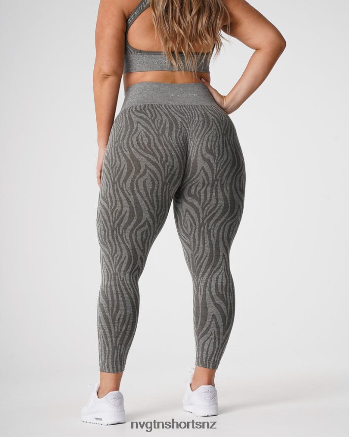 NVGTN Women Zebra Seamless Leggings 8204ZJ687 Khaki Green Fitness