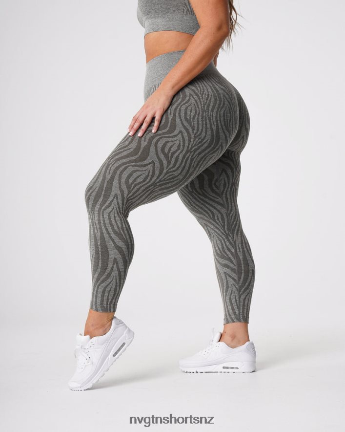 NVGTN Women Zebra Seamless Leggings 8204ZJ687 Khaki Green Fitness