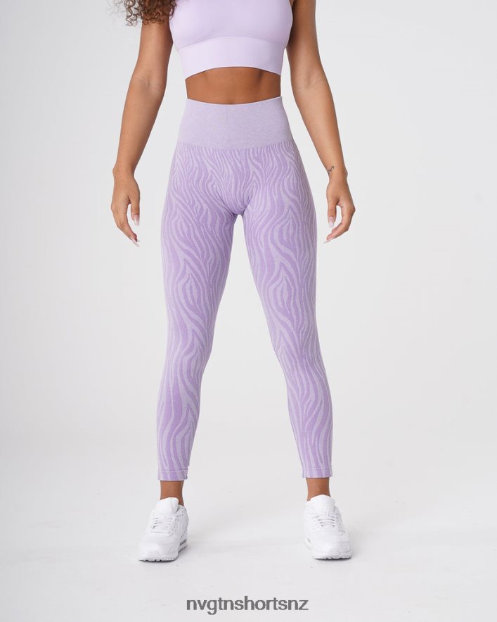 NVGTN Women Zebra Seamless Leggings 8204ZJ690 Lilac Fitness