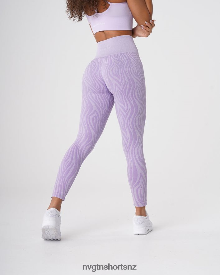 NVGTN Women Zebra Seamless Leggings 8204ZJ690 Lilac Fitness