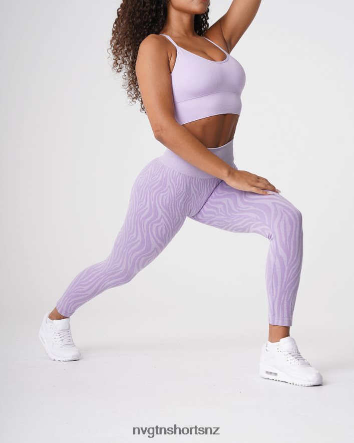 NVGTN Women Zebra Seamless Leggings 8204ZJ690 Lilac Fitness