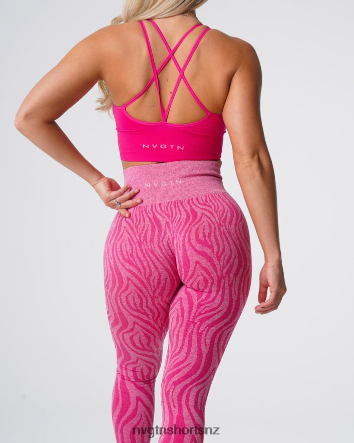 NVGTN Women Zebra Seamless Leggings 8204ZJ691 Fuchsia Fitness