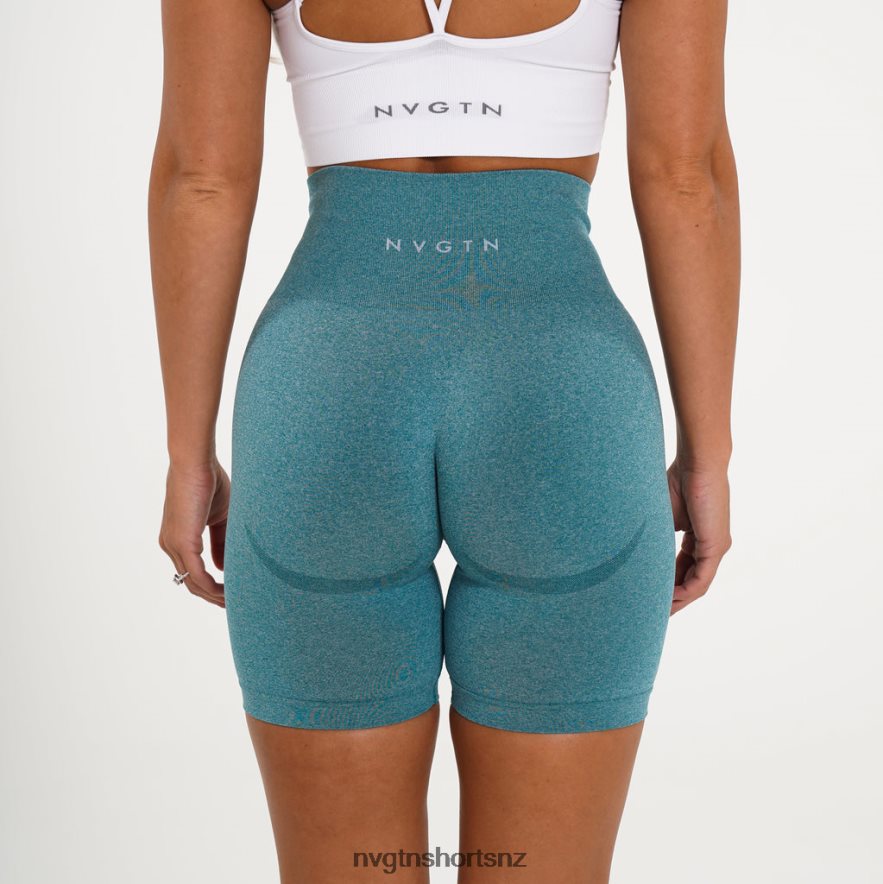 NVGTN Women Biker Shorts 8204ZJ482 Teal Fitness