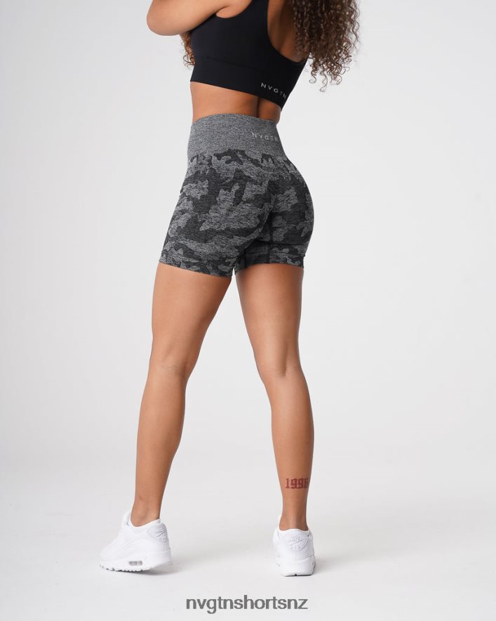 NVGTN Women Camo Seamless Shorts 8204ZJ437 Black Fitness