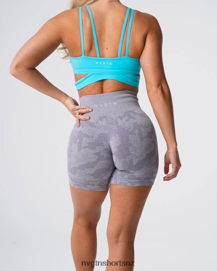 NVGTN Women Camo Seamless Shorts 8204ZJ438 Grey Fitness