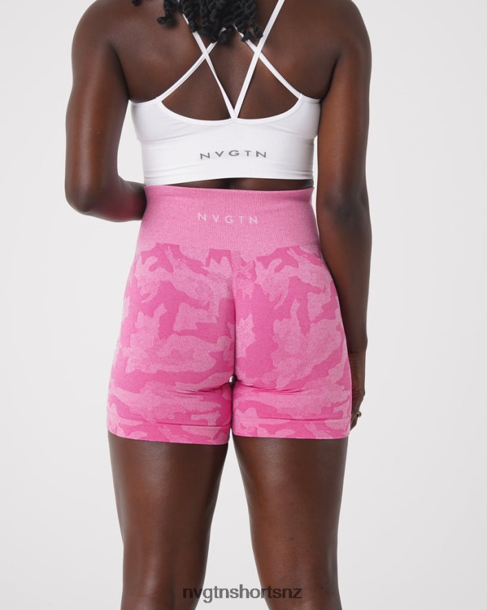 NVGTN Women Camo Seamless Shorts 8204ZJ439 Bubble Gum Pink Fitness