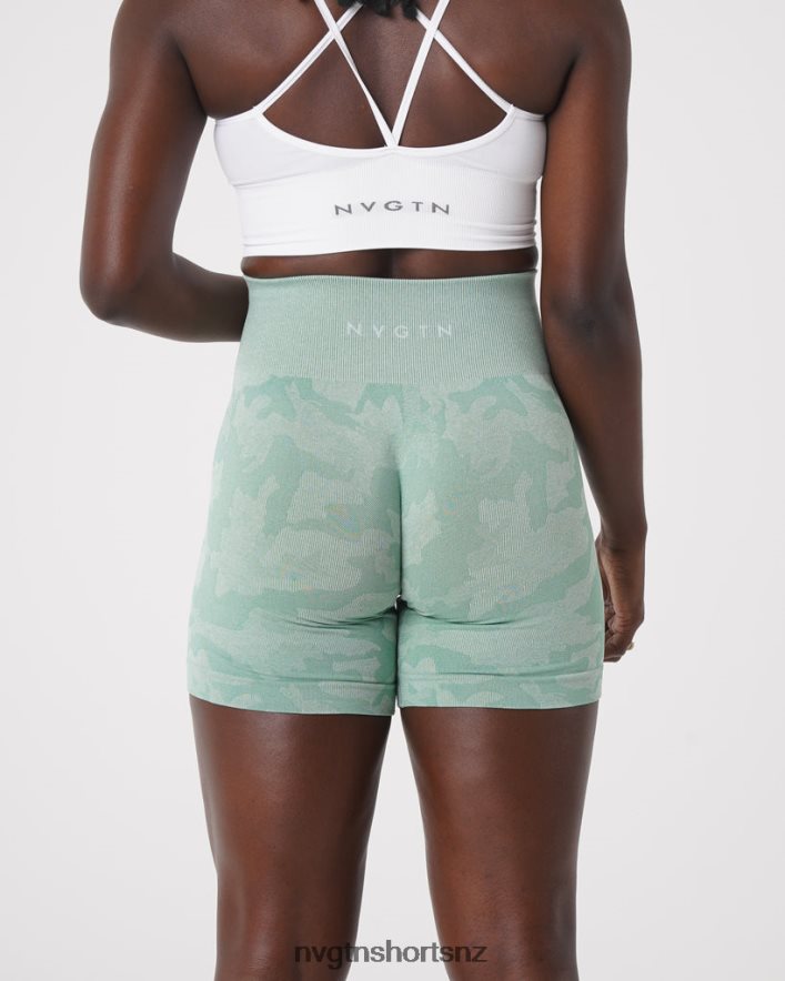 NVGTN Women Camo Seamless Shorts 8204ZJ442 Sage Green Fitness