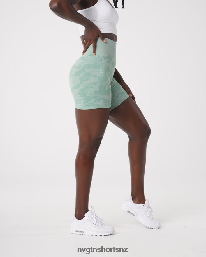 NVGTN Women Camo Seamless Shorts 8204ZJ442 Sage Green Fitness