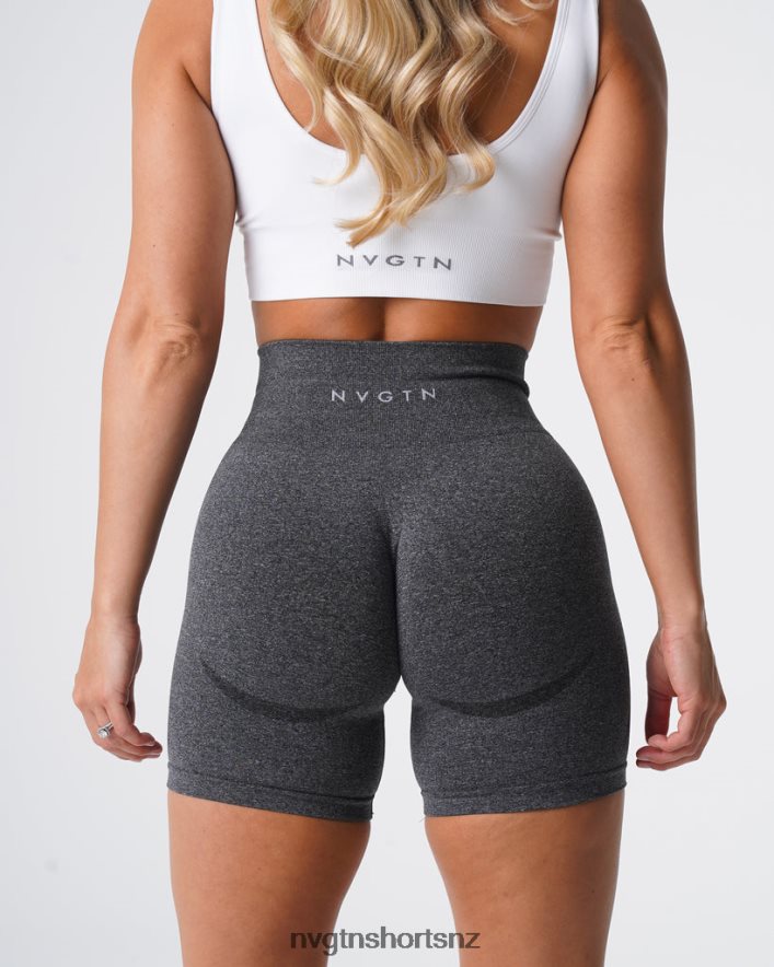 NVGTN Women Contour Seamless Shorts 8204ZJ321 Black Speckled Fitness