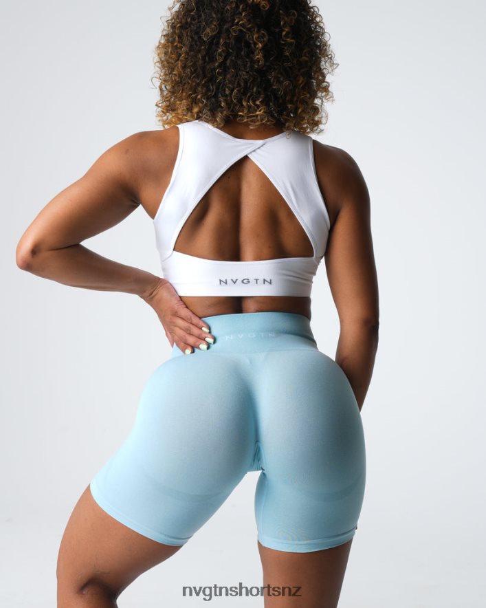 NVGTN Women Contour Seamless Shorts 8204ZJ323 Pastel Blue Fitness