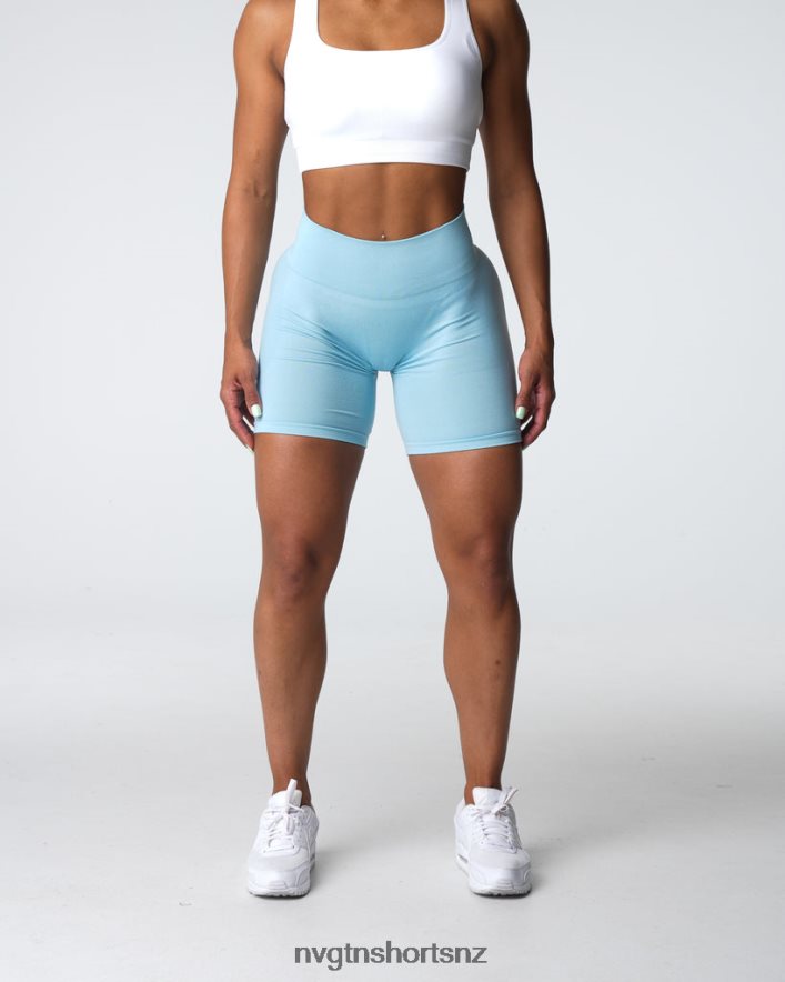 NVGTN Women Contour Seamless Shorts 8204ZJ323 Pastel Blue Fitness