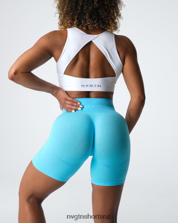 NVGTN Women Contour Seamless Shorts 8204ZJ326 Aqua Fitness