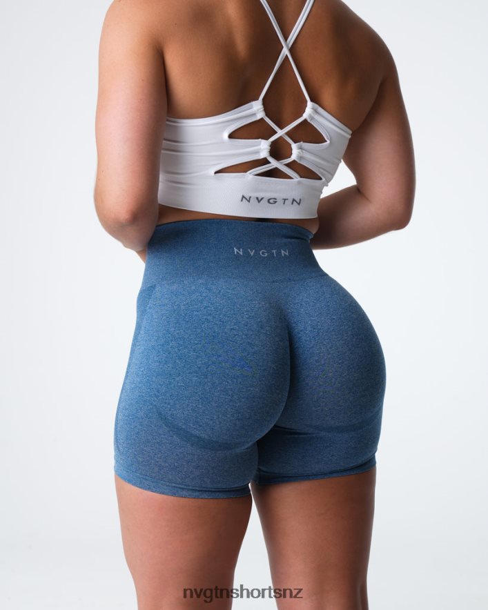 NVGTN Women Contour Seamless Shorts 8204ZJ328 Slate Blue Fitness