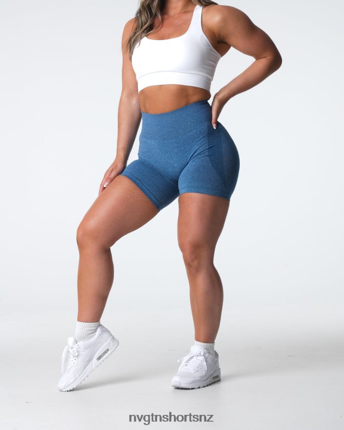 NVGTN Women Contour Seamless Shorts 8204ZJ328 Slate Blue Fitness