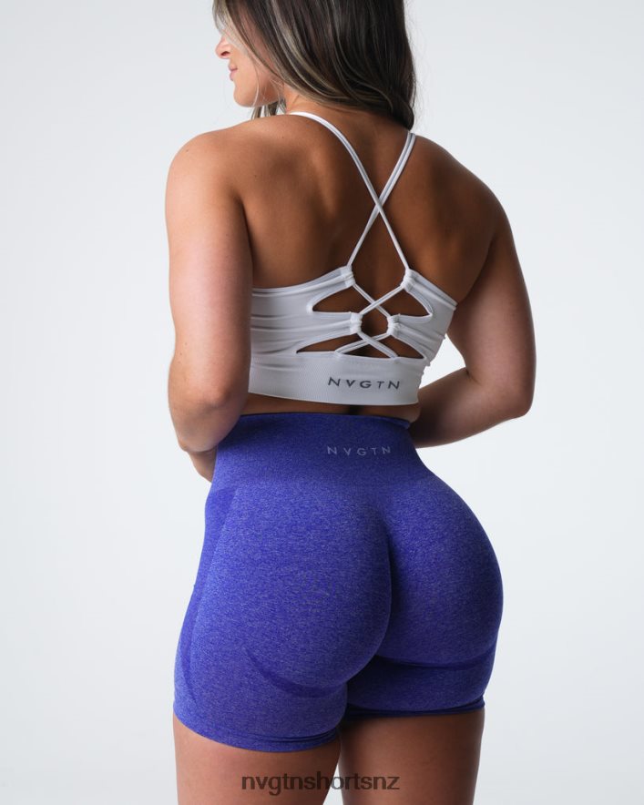 NVGTN Women Contour Seamless Shorts 8204ZJ330 Electric Blue Fitness