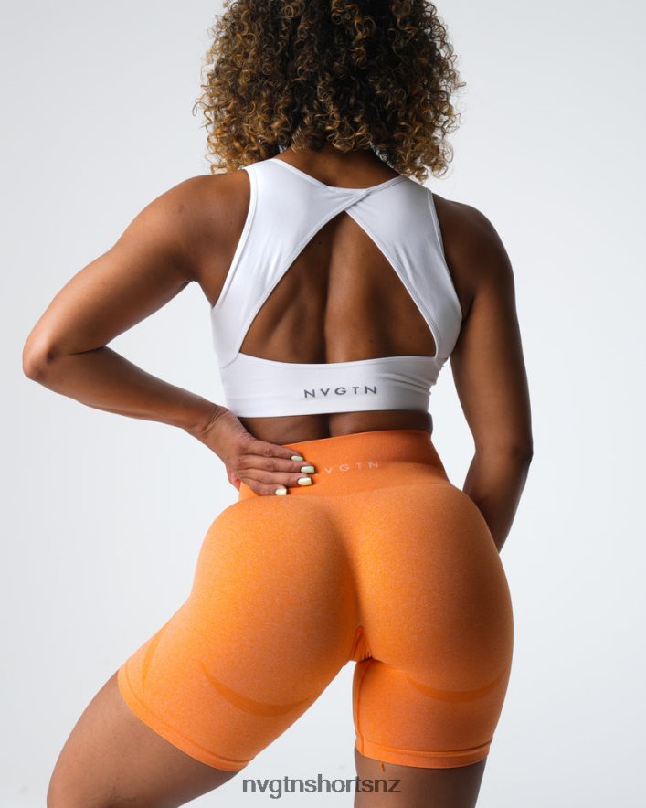 NVGTN Women Contour Seamless Shorts 8204ZJ332 Sunset Orange Fitness