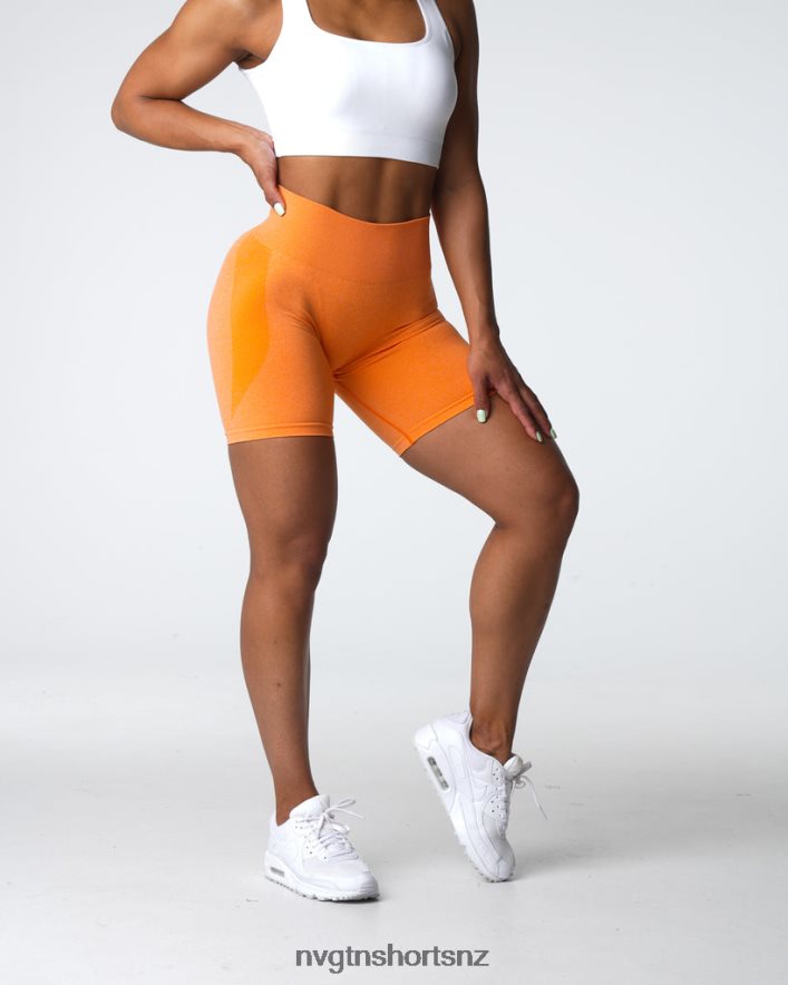 NVGTN Women Contour Seamless Shorts 8204ZJ332 Sunset Orange Fitness