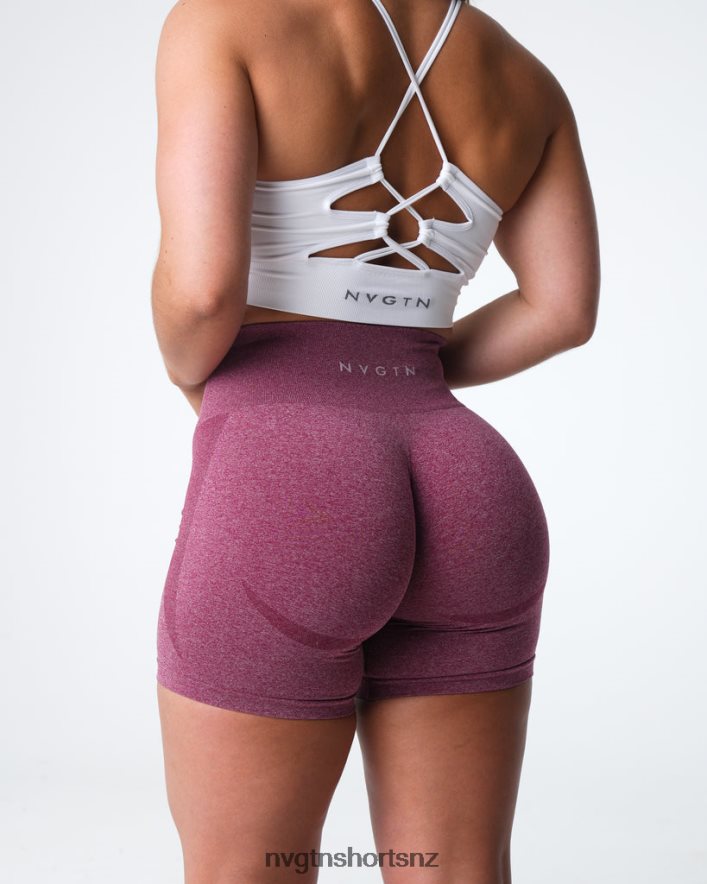 NVGTN Women Contour Seamless Shorts 8204ZJ337 Maroon Fitness
