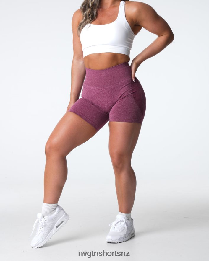 NVGTN Women Contour Seamless Shorts 8204ZJ337 Maroon Fitness