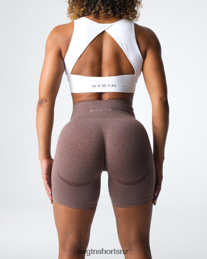 NVGTN Women Contour Seamless Shorts 8204ZJ338 Cocoa Fitness