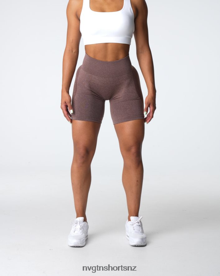 NVGTN Women Contour Seamless Shorts 8204ZJ338 Cocoa Fitness