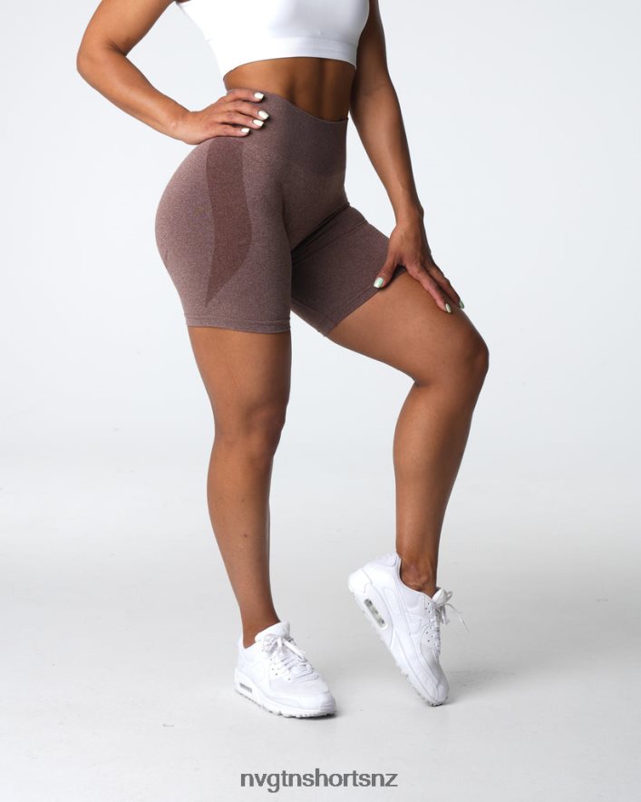 NVGTN Women Contour Seamless Shorts 8204ZJ338 Cocoa Fitness
