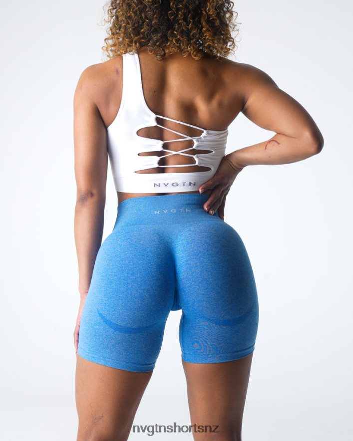 NVGTN Women Contour Seamless Shorts 8204ZJ340 Ocean Blue Fitness