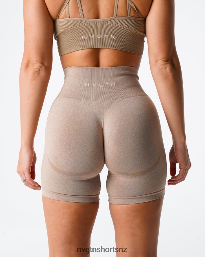 NVGTN Women Contour Seamless Shorts 8204ZJ342 Beige Fitness