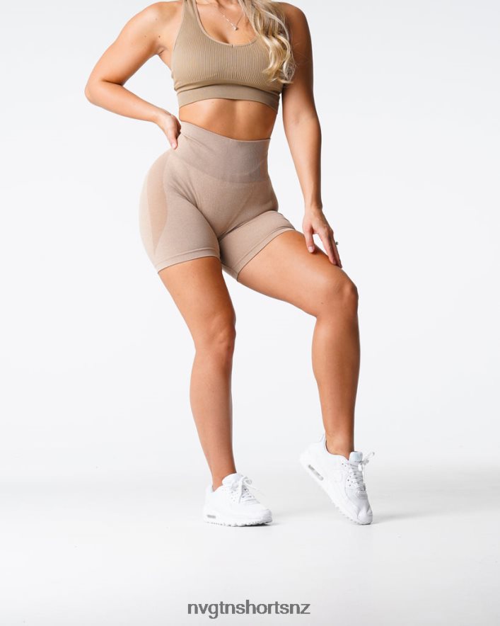 NVGTN Women Contour Seamless Shorts 8204ZJ342 Beige Fitness