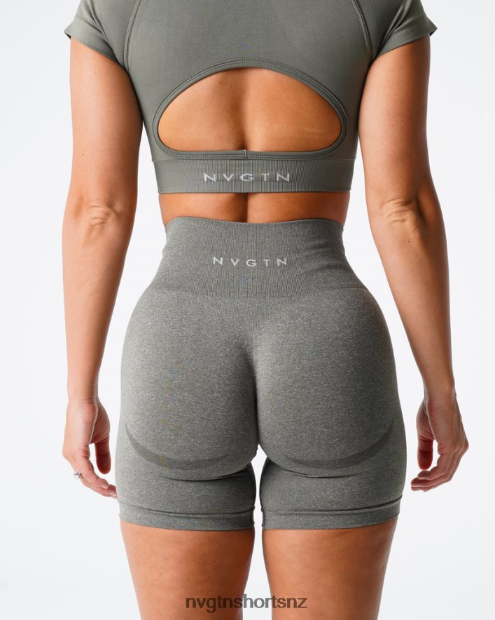 NVGTN Women Contour Seamless Shorts 8204ZJ343 Khaki Green Fitness