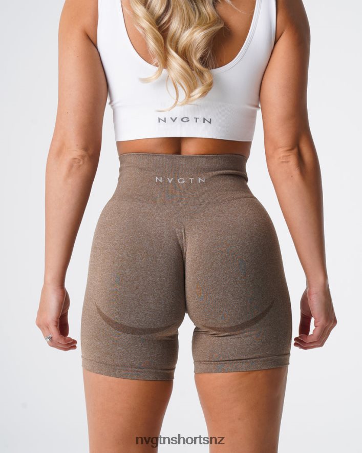 NVGTN Women Contour Seamless Shorts 8204ZJ346 Mocha Fitness
