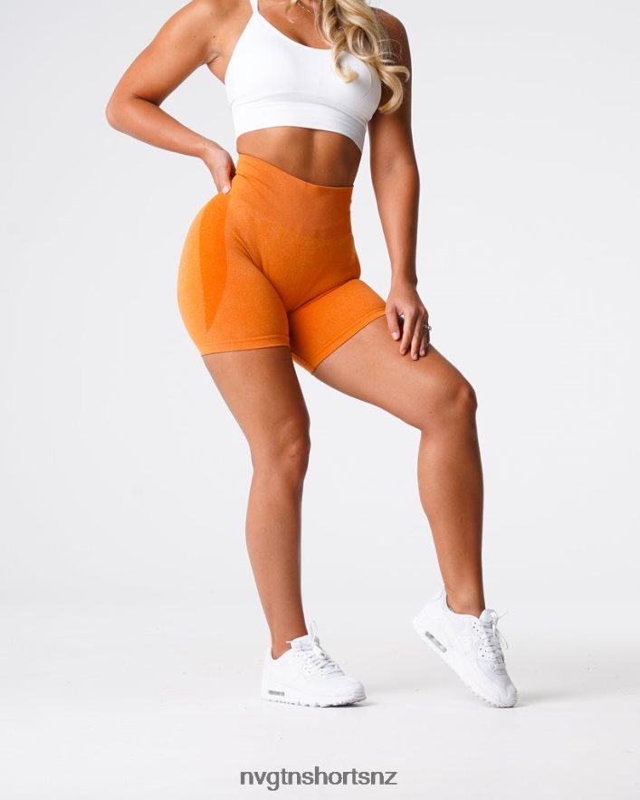 NVGTN Women Contour Seamless Shorts 8204ZJ352 Burnt Orange Fitness