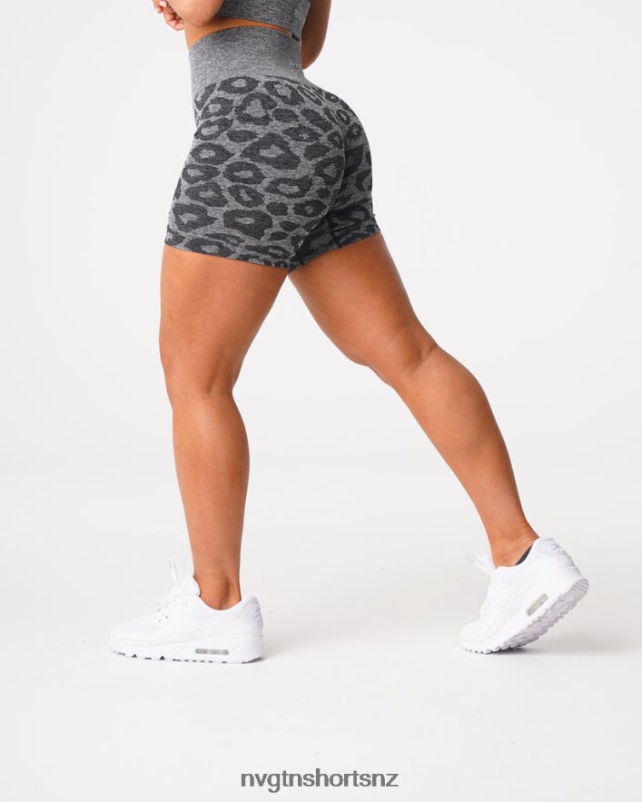 NVGTN Women Leopard Seamless Shorts 8204ZJ467 Black Speckled Fitness