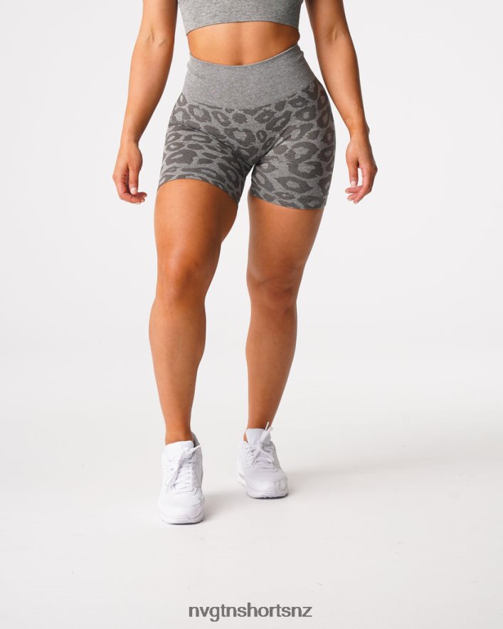 NVGTN Women Leopard Seamless Shorts 8204ZJ468 Khaki Green Fitness