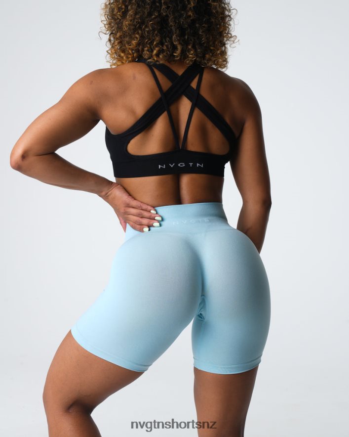 NVGTN Women Pro Seamless Shorts 8204ZJ360 Pastel Blue Fitness