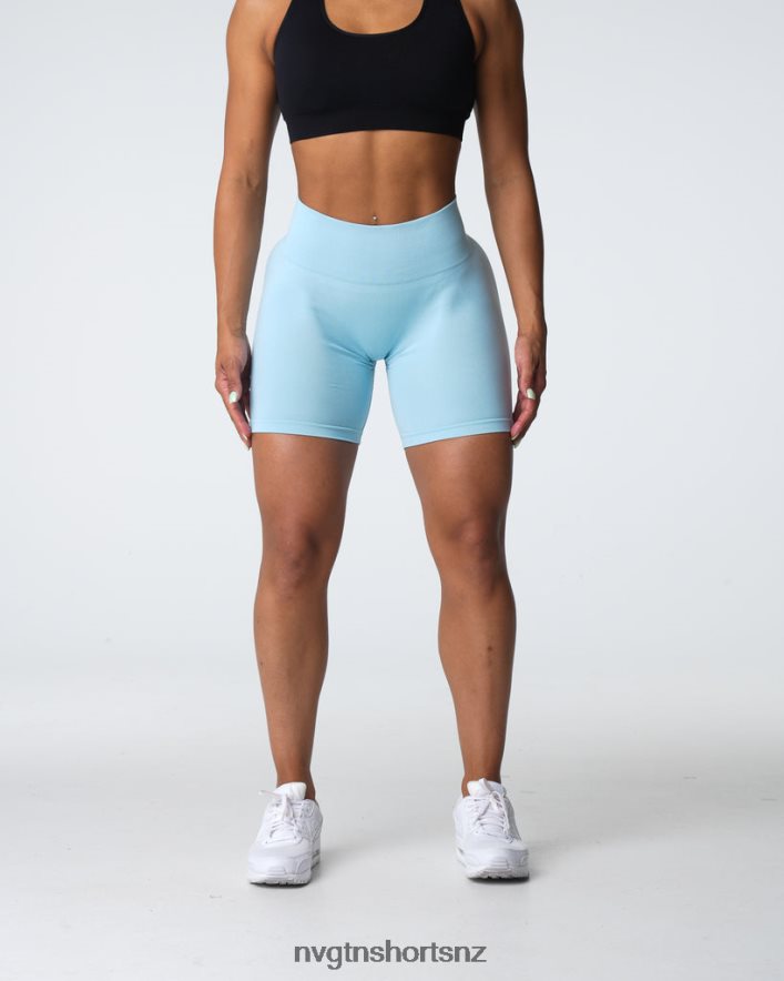 NVGTN Women Pro Seamless Shorts 8204ZJ360 Pastel Blue Fitness