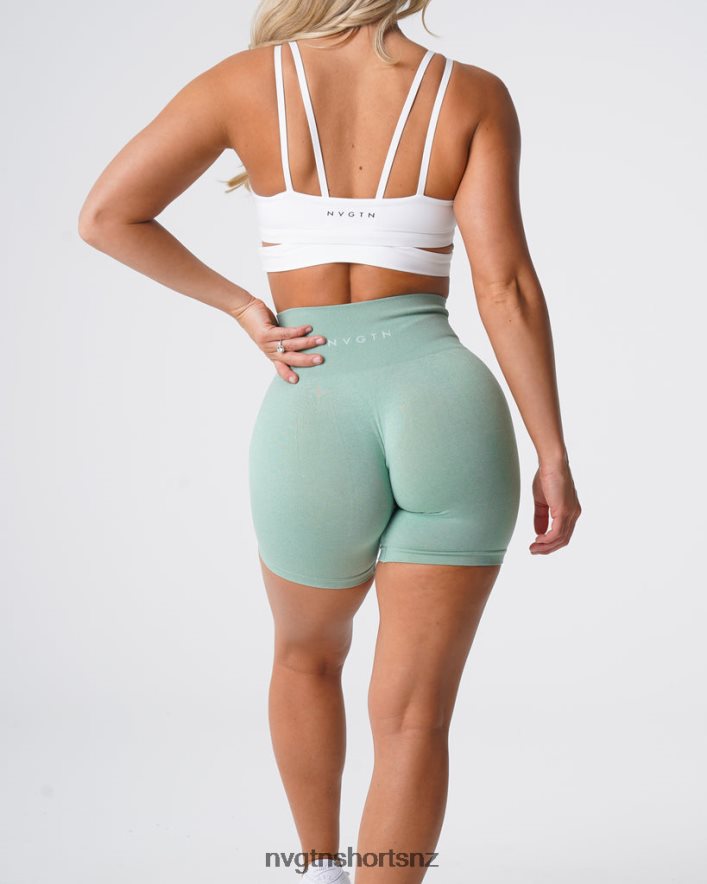 NVGTN Women Pro Seamless Shorts 8204ZJ363 Sage Green Fitness