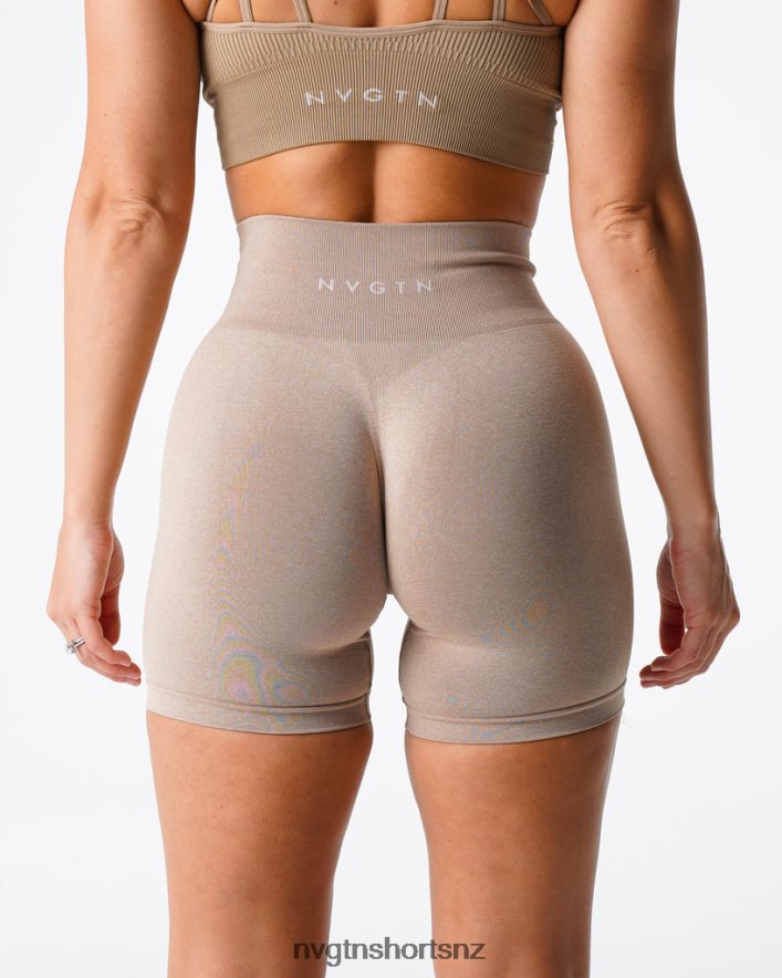 NVGTN Women Pro Seamless Shorts 8204ZJ364 Beige Fitness
