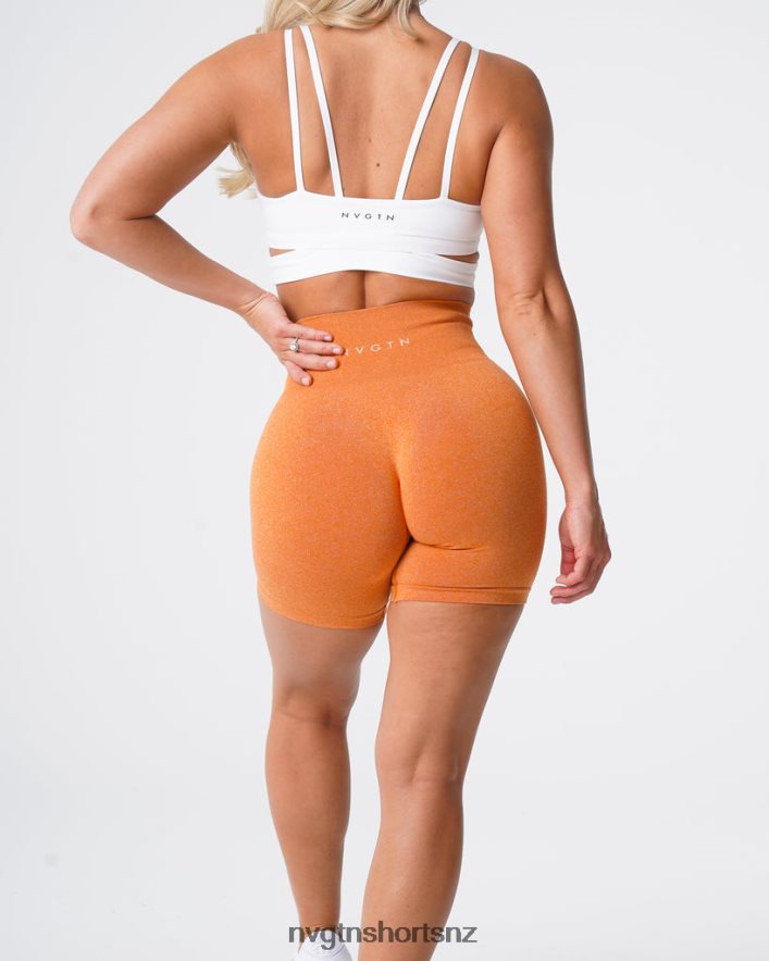 NVGTN Women Pro Seamless Shorts 8204ZJ365 Burnt Orange Fitness