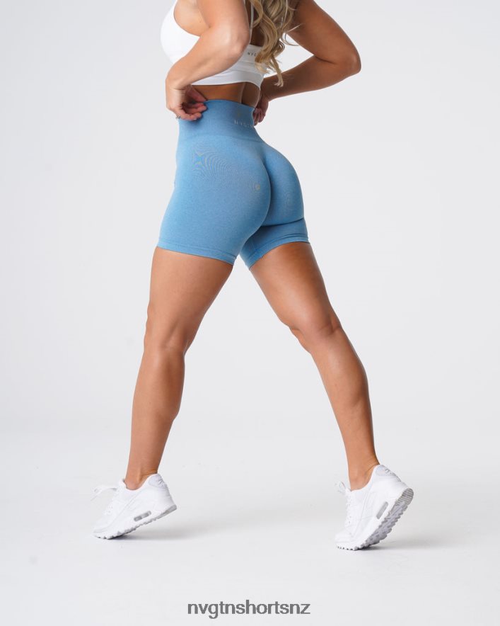 NVGTN Women Pro Seamless Shorts 8204ZJ366 Sky Blue Fitness