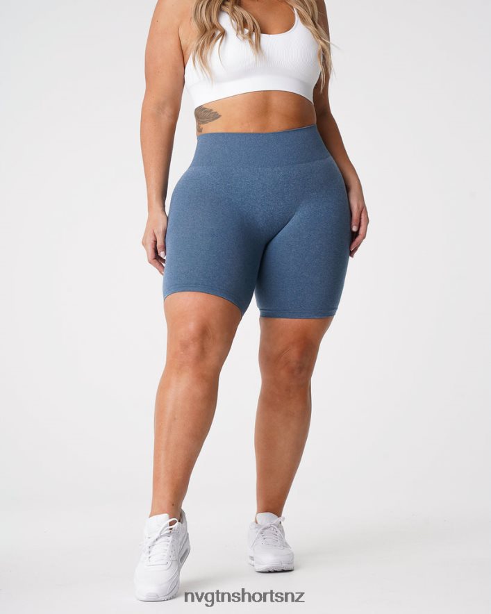 NVGTN Women Pro Seamless Shorts 8204ZJ371 Slate Blue Fitness