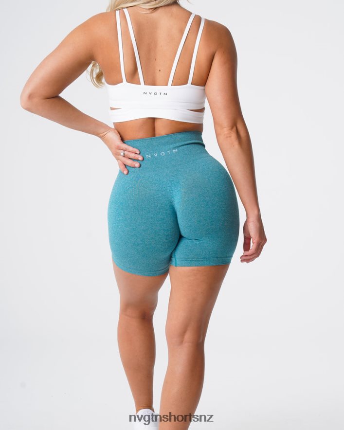 NVGTN Women Pro Seamless Shorts 8204ZJ380 Teal Fitness