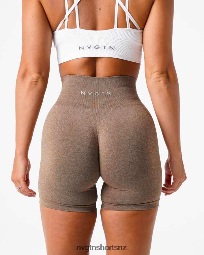 NVGTN Women Pro Seamless Shorts 8204ZJ387 Mocha Fitness